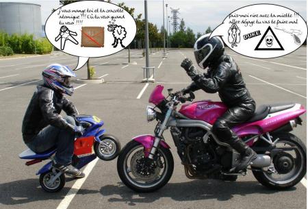 delire un oucket et une grande moto